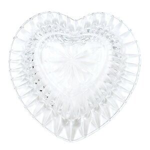 Vintage Mikasa “Desire” Cut-Glass Heart Dish